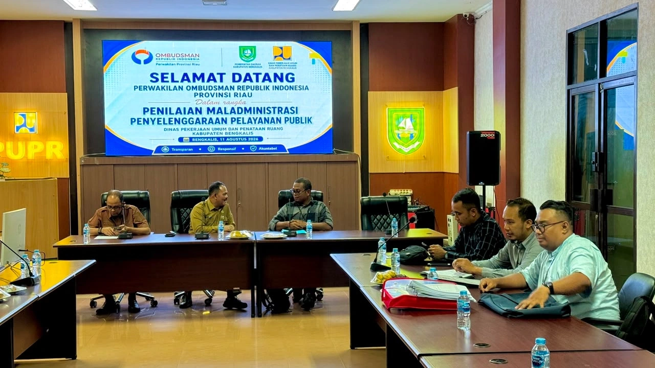 Menuju Opini Kualitas Tinggi, PUPR Bengkalis Jalani Penilaian Ombudsman